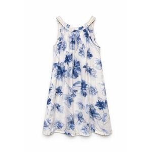 Bella Umbra Italy Coastal Cottagecore Linen Dress Womens Size XS French Girl